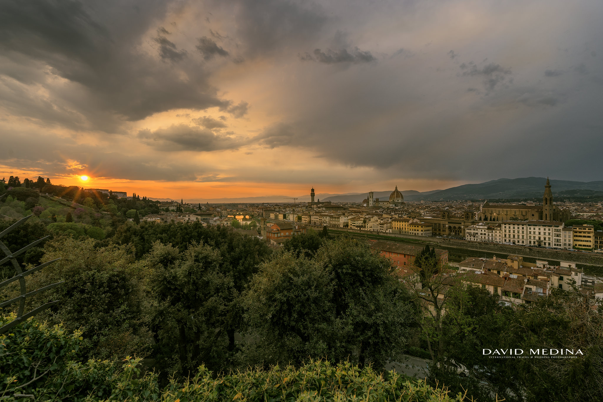 Florence at sunset